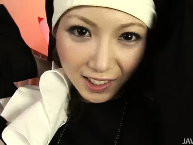 Asian beauty Rika Sakurai in stabbing hardcore action