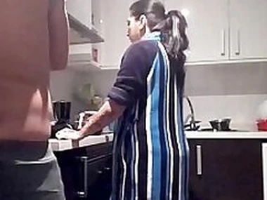 Vigour in the pantry ends at hand fucking