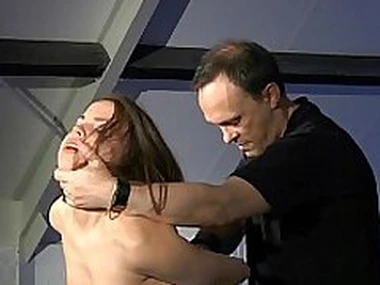 Dexterous fulfill bdsm fantasy with innocent teenie