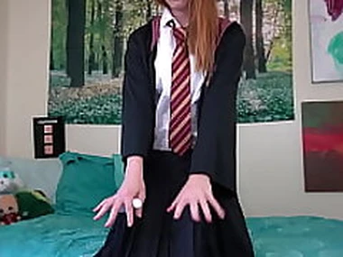 TeenyGinger Goody Gryffindor Turns into a Slutty Slytherin JOI
