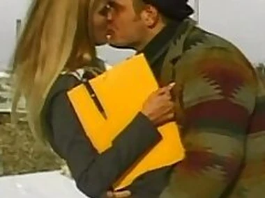 Rocco Siffredis blonde slave in stockings jiggered