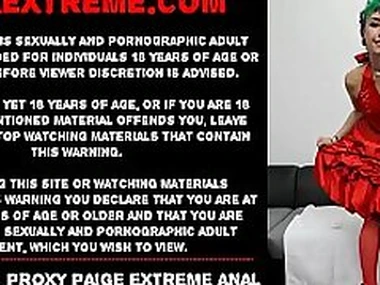 Red dress Factor Paige extreme anal fisting  prolapse alongside AlexThorn