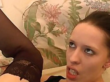 Decayed amateur french brunette hard analyzed n double fist fucked w cum 2 mouth